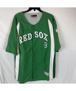 Boston Red Sox Jersey Green St Patrick’s Day by True Fan Adult Size Large - £25.84 GBP