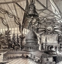 Kansas Colorado Buildings 1876 Worlds Fair Centennial Victorian Woodcut ... - $69.99