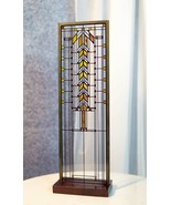 Frank Lloyd Wright Barton House Buffet Door Stained Glass Wall Or Deskto... - $116.21 CAD