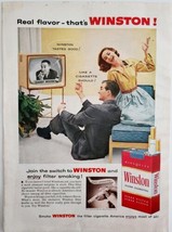 1956 Winston Cigarettes Garry Moore TV Show Advertisement Vintage Tobacc... - $29.99