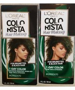 2 PACK Loreal Colorista Hair Makeup 1 Day Color Green 70 - £9.59 GBP