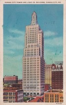 Power Light Building Kansas City Missouri MO 1935 Excelsior Springs Postcard B30 - £2.38 GBP