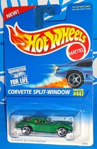 Hot Wheels 1996 Mainline #447 Corvette Split-Window Green w/ 3SPs Chrome Base - £3.92 GBP