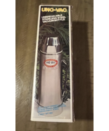 NOS Vintage Uno-Vac 1qt Unbreakable Stainless Steel Vacuum Bottle Thermos - $978.60 MXN