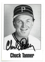 Chuck Tanner signed Pittsburgh Pirates Vintage B&amp;W 3.5x5 Photo- COA (Manager 197 - £15.85 GBP