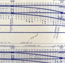 1959 Railroad Bangor Aroostook Original Blueprint #6 Turnout A2 Crossover DWDD11 - £93.03 GBP