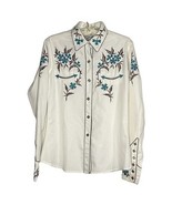 Panhandle Slim Retro Western Shirt Women Small Pearl Snap 1970 Floral Co... - $1,223.08 MXN