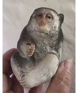 Antique Meiji Rare Japanese Porcelain Snow Monkey Figurine Anatomically ... - $940.50