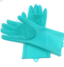 Silicone Heat-resistant Cleaning Brush Scrubbing Gloves - £10.49 GBP+