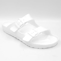 Sun + Stone Men Double Strap Footbed Slide Sandals Jude Size US 8 White EVA - £18.58 GBP