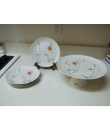Prelude ~ The Tuscany Collection ~ Pedestal Cake Plate with 4 Plates - £31.42 GBP