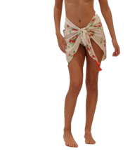 Pilyq Strawberry Fields Sarong Swim Cover Pareo Skirt - $79.17