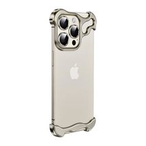 Generic Case for iPhone 15 Plus (Color: Gray) Metal Corner Up Down Bumpe... - $85.77