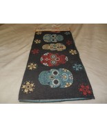 NEW  HALLOWEEN Day Of The Dead SKULL Tapestry TABLE RUNNER 13&quot; X 54&quot; - £19.60 GBP