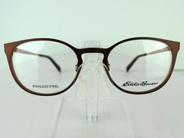 Eddie Bauer Eb 32205 (Br) Brown 49-19-135 Stainless Steel Eyeglass Eyewear - £18.53 GBP