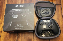 COMPLETE Microsoft Xbox One Elite Series 1  wireless Controller w/ box case 1698 - £58.37 GBP