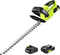 22&quot; Dual-Action Blade Snapfresh 20V Cordless Hedge Trimmer, Grass Trimmer, - £102.19 GBP