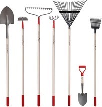 GardenAll 7-Piece Long Wood Handle Yard &amp; Garden Tools Set for Women - £113.76 GBP