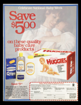 1984 Kleenex Huggies Disposable Diapers Circular Coupon Advertisement - £14.85 GBP