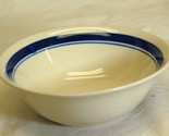 Stoneware Soup Cereal Bowl Cobalt Blue Bands - £15.95 GBP