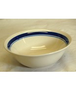Stoneware Soup Cereal Bowl Cobalt Blue Bands - £15.56 GBP