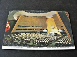 United Nations, The General Assembly Hall- New York, N.Y. - Postmarked Postcard. - £5.22 GBP