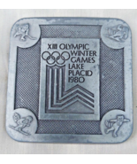 XIII Olympic Winter Games Lake Placid 1980 Belt Buckle True Distance Inc - £14.93 GBP