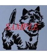 Cairn Terrier Dog Stood PDF Cross Stitch Chart, One Colour, Instant Down... - £6.28 GBP