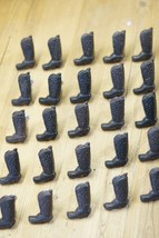 25 Boots Drawer Pull Cabinet Door Handle Knob Cast Iron Rustic Farmhouse... - $49.99