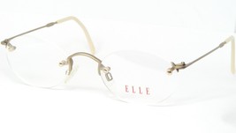 Vintage ELLE EL2528 Color-Be Mate Beige Gafas sin Montura 48-20-140mm - $57.98