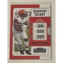 2021 Panini Contenders Nick Chubb* UGA/NFL Cleveland Browns Football - C... - $6.92