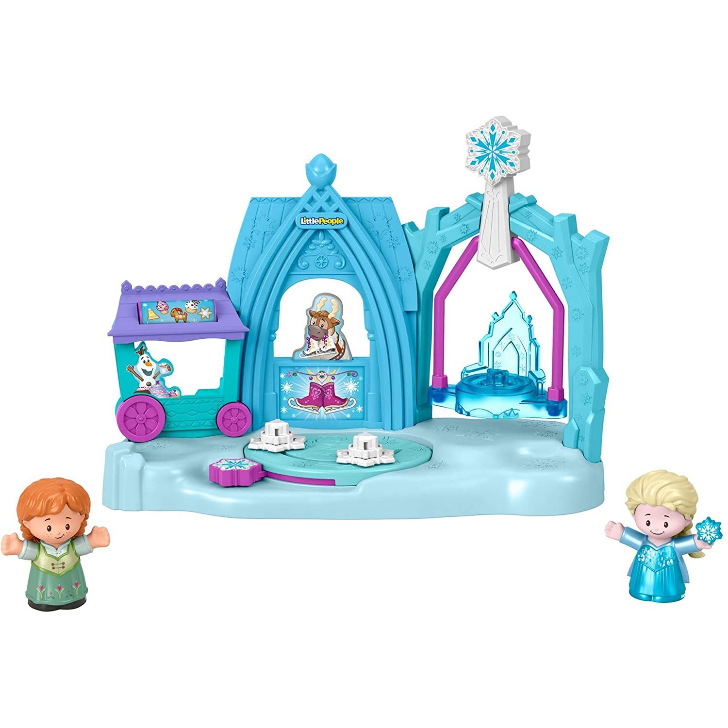 Disney Frozen Arendelle Winter Wonderland by Little People, ice skating playset  - $45.99