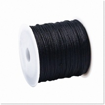 1.0mm Black Nylon Cord for Chinese Knotting, Beading, Macrame - Perfect for Frie - $19.79