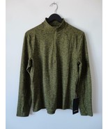 NWT LULULEMON HGLI/BLK Lime Yellow Black Surge Warm 1/2 Zip Sweater Top ... - £92.70 GBP