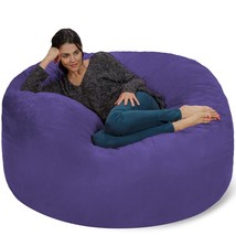 Bean Bag Chair: Giant 5&#39; Memory Foam Furniture Bean Bag - Big Sofa With ... - £179.04 GBP