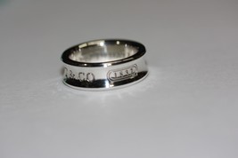 Retired 1997 Tiffany &amp; Co. 1837 Ring Sterling Silver Band 6.8mm wide Size 6 - $190.90 CAD