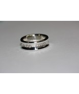 Retired 1997 Tiffany &amp; Co. 1837 Ring Sterling Silver Band 6.8mm wide Size 6 - $191.31 CAD