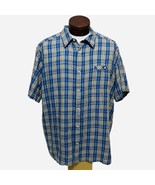 Mountain Khakis Jackson Hole Short Sleeve Shirt Blue Plaid Cotton Mens X... - $434.10 MXN