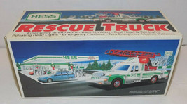 NIB 1994 Hess &quot;Gasoline&quot; Rescue Truck With Lights and Sounds - $29.38