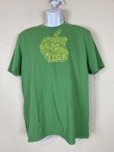 Apple Men Size L Green Apple Graphic World Construction T Shirt Short Sl... - $6.59