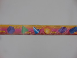 Geometric Shapes Bulletin Board Border Math Colorful Straight Edge 36 Fe... - £7.41 GBP