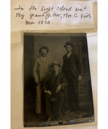 Antique Tin Type Photograph Photo  3 Men Thomas king - €125,79 EUR