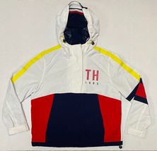 White TH 1985 Tommy Hilfiger Pullover Yacht Club Sailing Hooded Jacket M... - $82.24