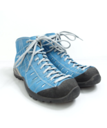 ASOLO Womens Blue Suede Leather Gore Tex Weatherproof Hiking Boots Size 8 - £43.87 GBP