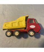 Vintage Tonka Mini 5&quot; Red &amp; Yellow Dump Truck Metal Pressed Steel - €15,44 EUR
