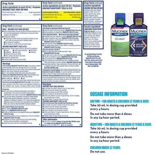 Mucinex DM Max Strength Multi-Symptom Medicine  Day & Night - Liquid - 6 oz - $28.21