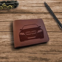 Car Guy Gift Personalized Customized Personalised Custom Leather Wallet for Men - £35.38 GBP