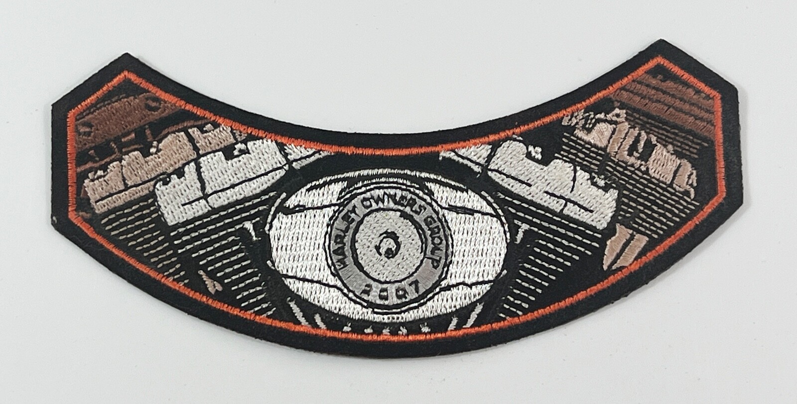Harley Owners Group H.O.G.. Membership Rocker Patch, 2007, V-Twins Design - $9.89