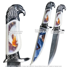 13.5&quot; Fantasy American Bold Eagle Dagger Bowie Gift Knife with Scabbard Souvenir - £11.06 GBP