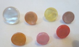 Plastic Flat Top Pearlized Shank Buttons You choose color and size - £8.01 GBP